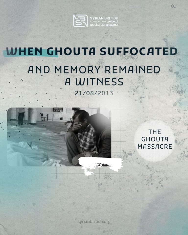 Syrians commomorate the memory of the two Ghoutas Massaceres
